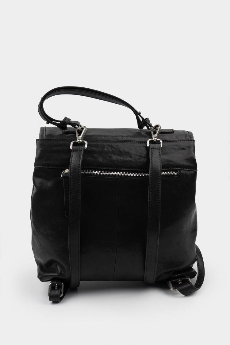 Рюкзак черный глянец