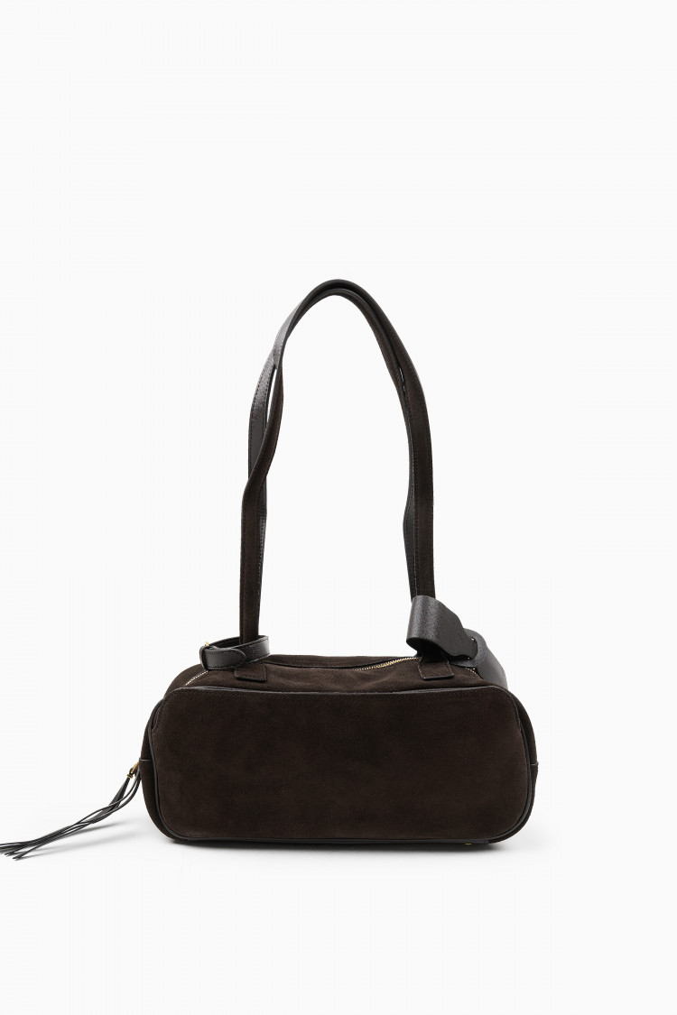 Багет коричневый замш