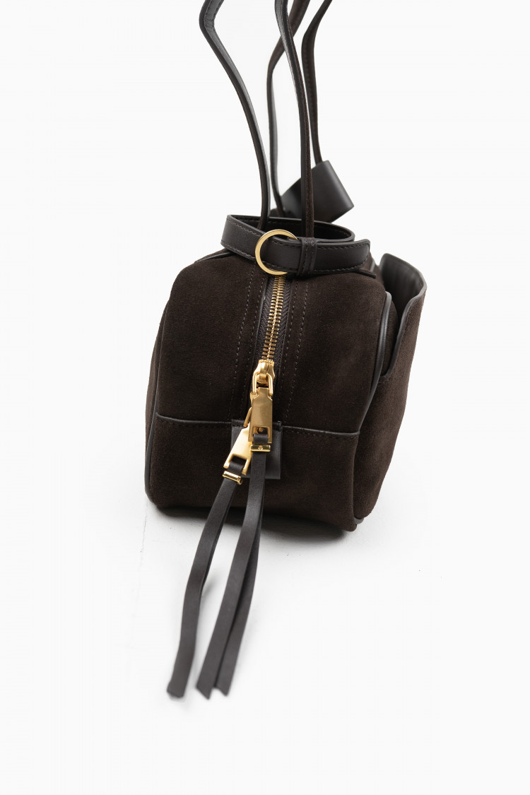 Багет коричневый замш