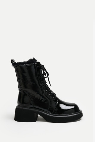 Ботинки из натуральной лаковой кожи Mario Berlucci