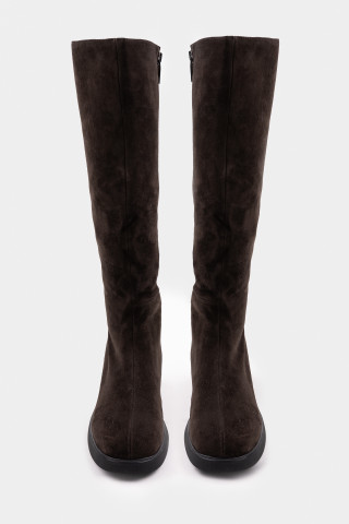 Сапоги из натуральной замши