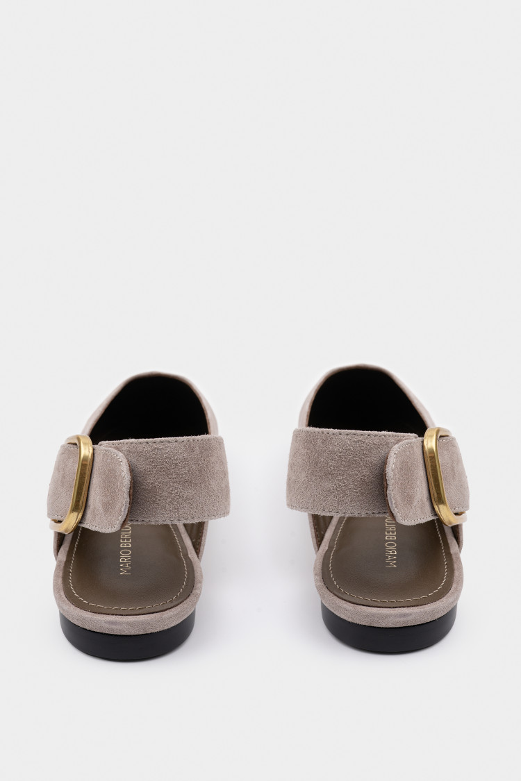 Мюли из натуральной замши 