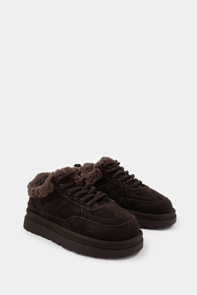 Кеды из натуральной замши
