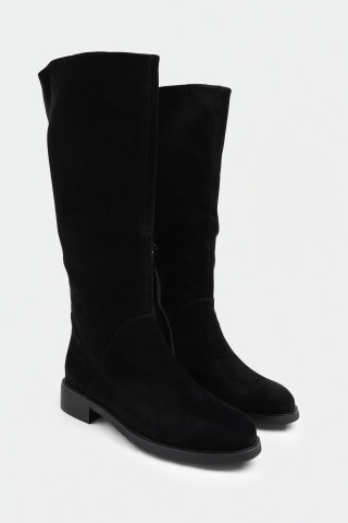 Сапоги из натуральной замши