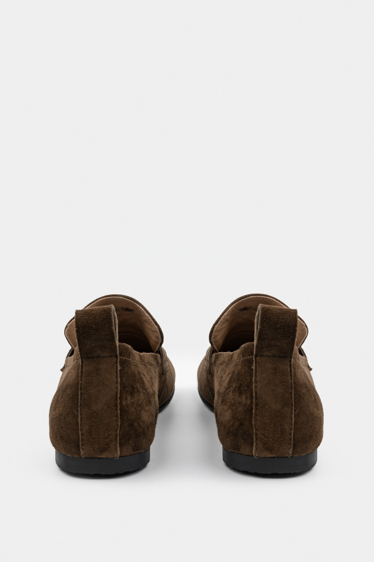 Лоферы из натуральной замши 