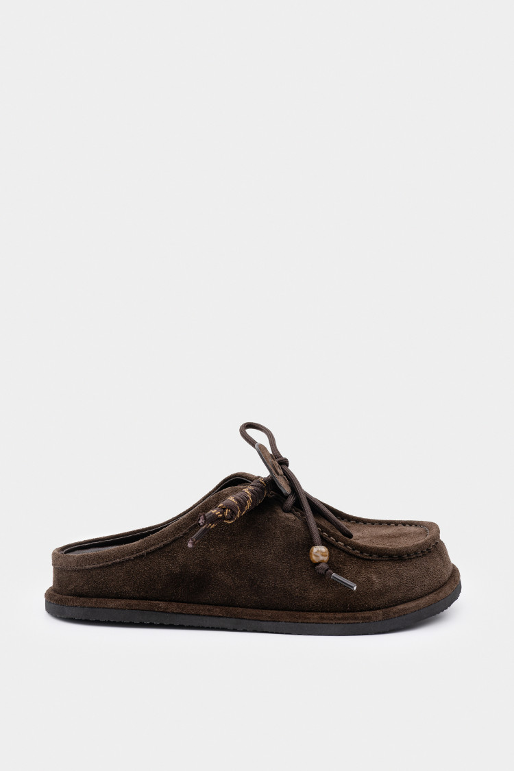 Мюли из натуральной замши 