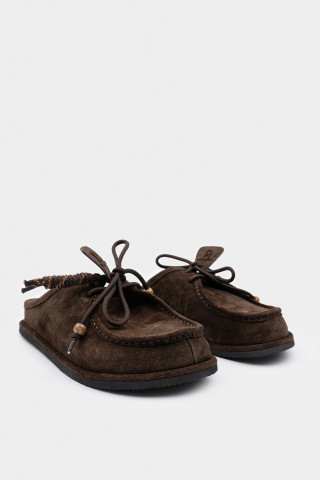 Мюли из натуральной замши 