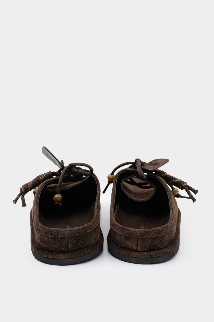 Мюли из натуральной замши 