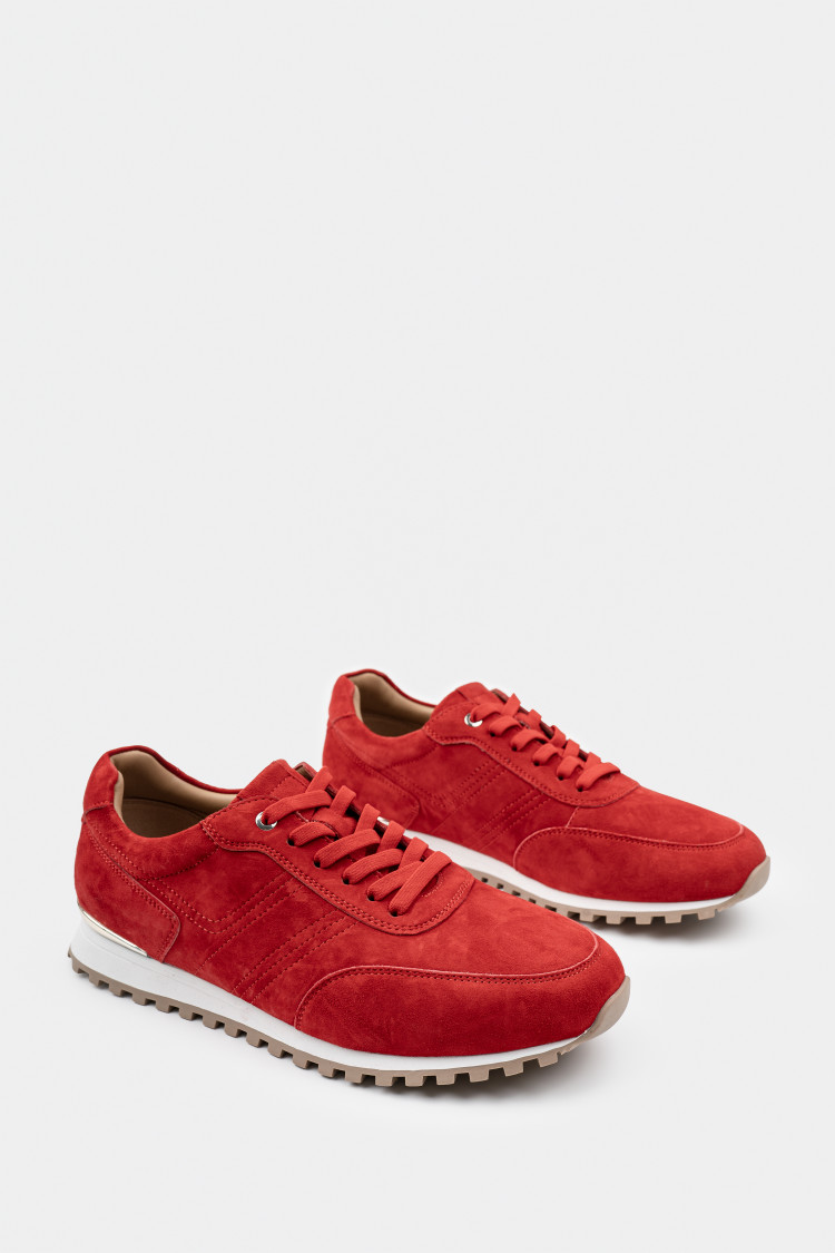 Кроссовки из натуральной замши 