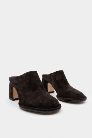 Мюли из натуральной замши 