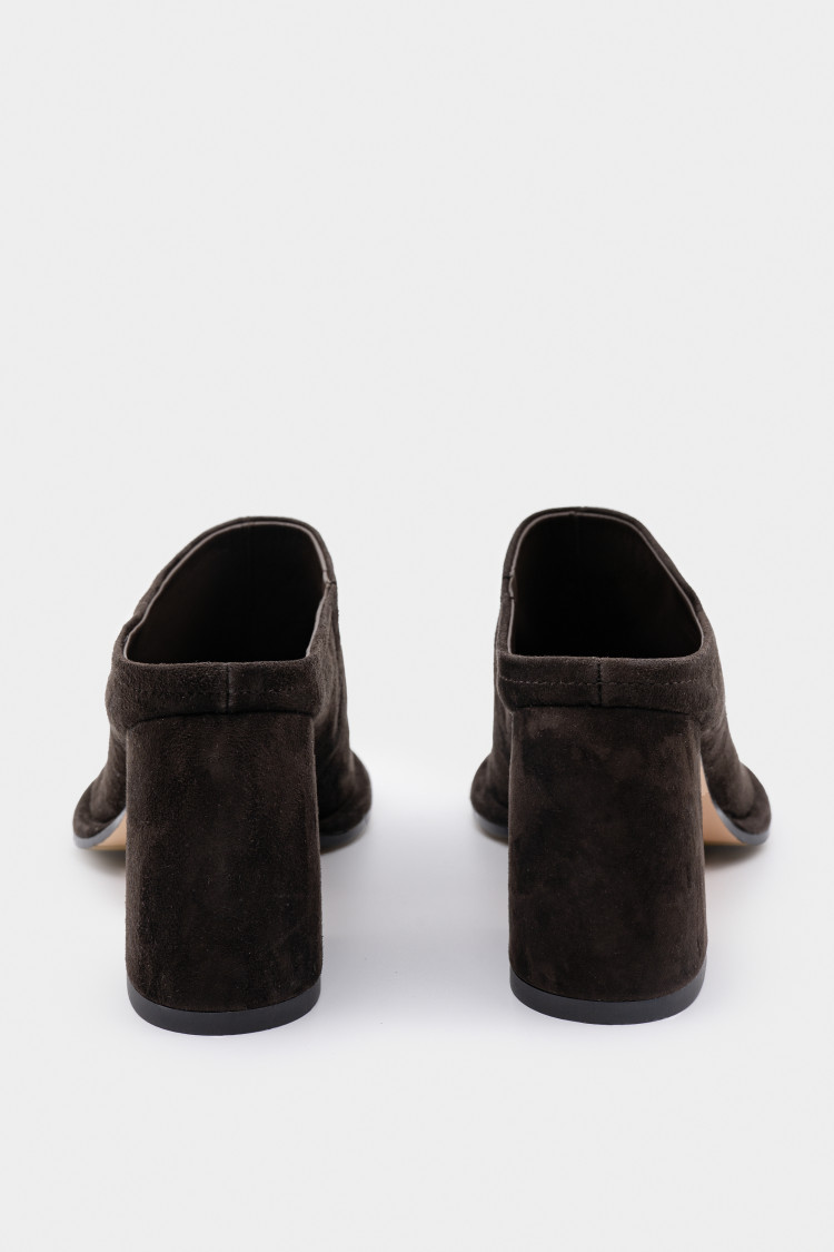 Мюли из натуральной замши 