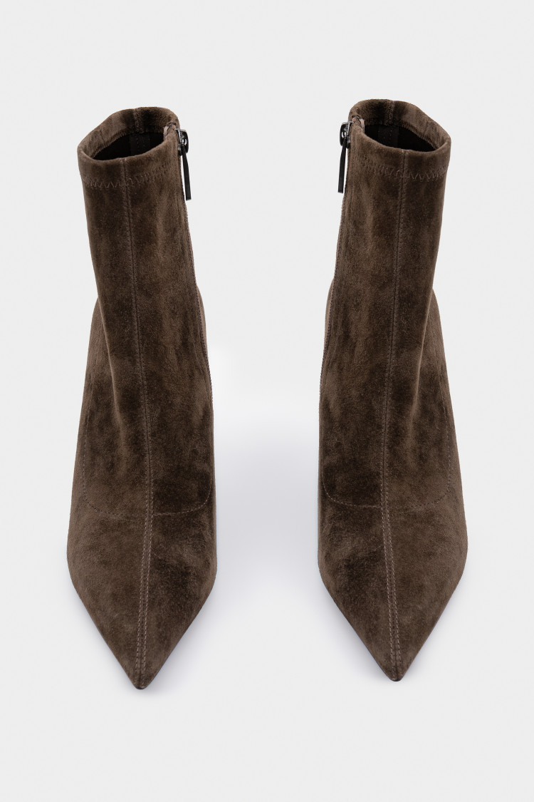 Ботильоны из натуральной замши 