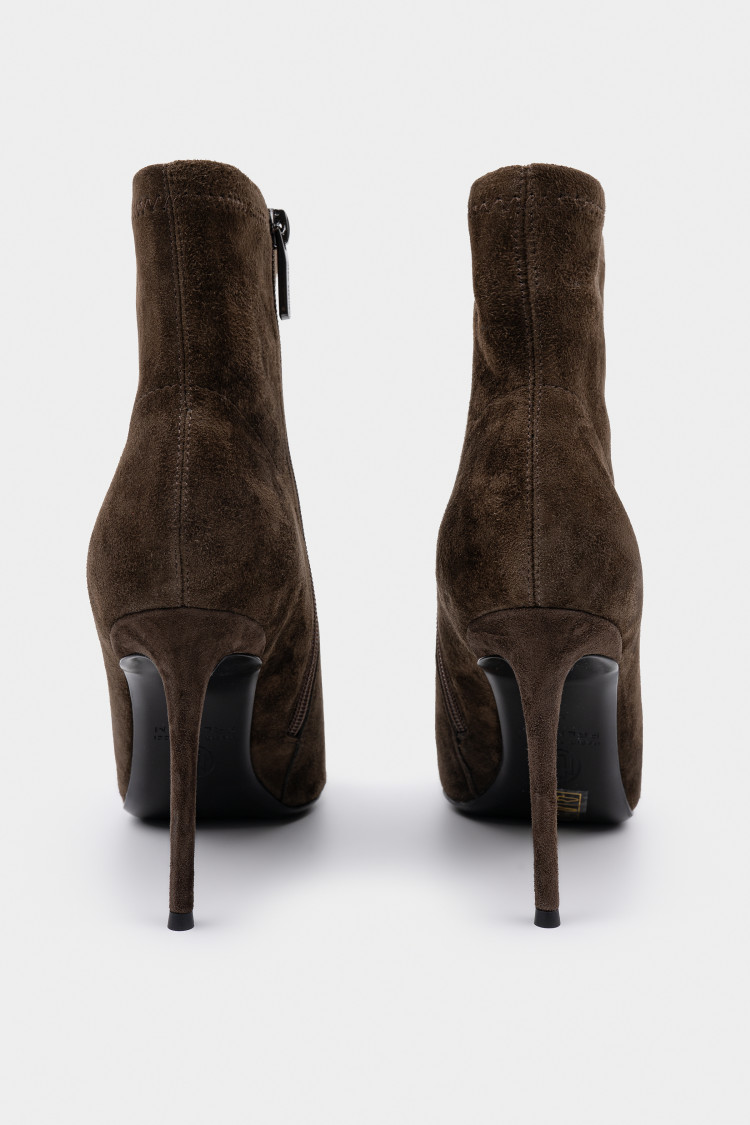 Ботильоны из натуральной замши 
