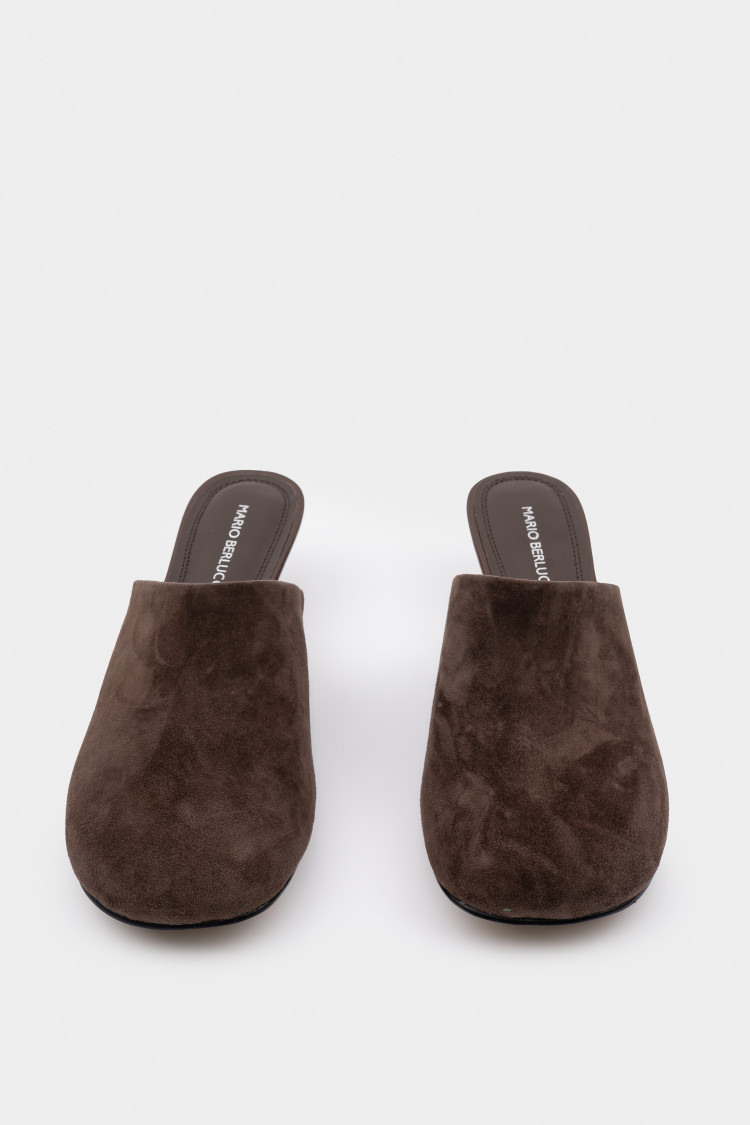 Мюли из натуральной замши 