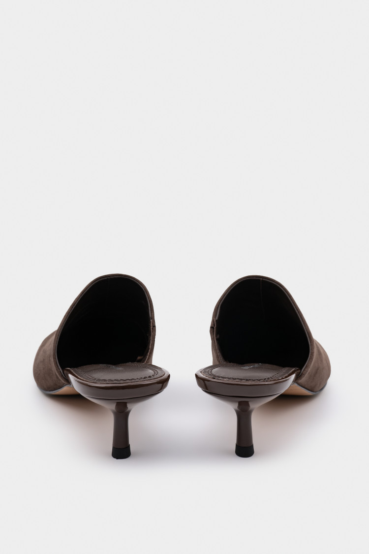 Мюли из натуральной замши 