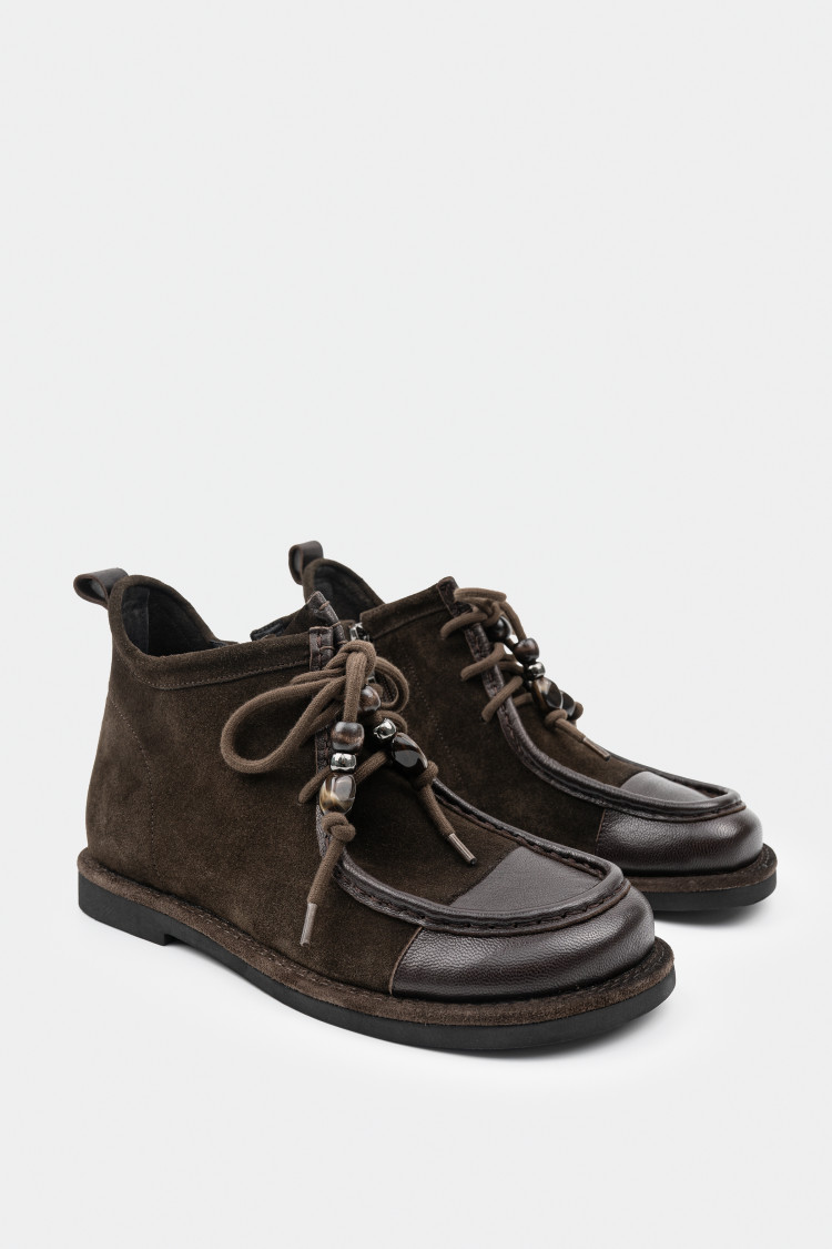 Ботинки из натуральной замши 