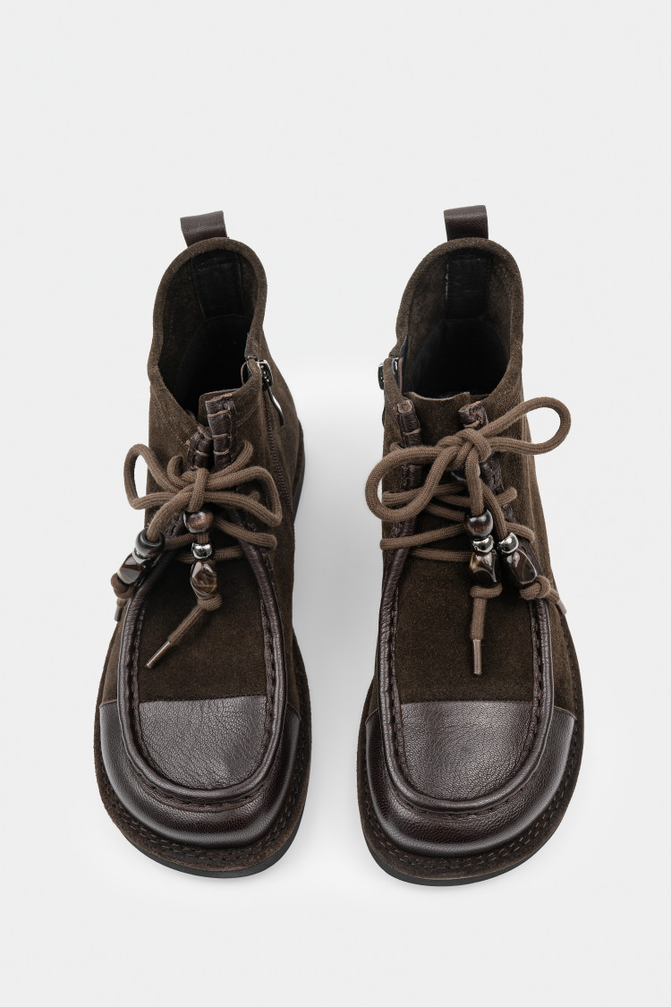 Ботинки из натуральной замши 