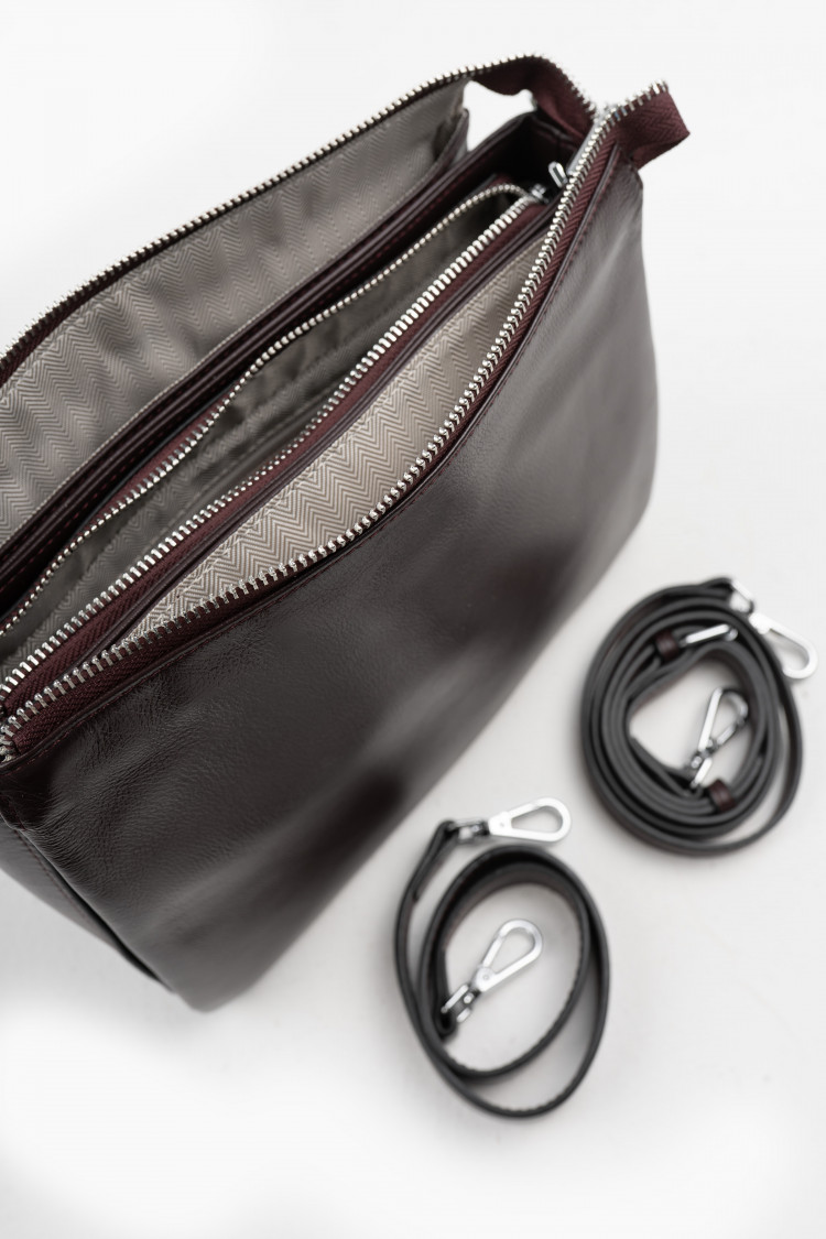 Кросс-боди темный гранат