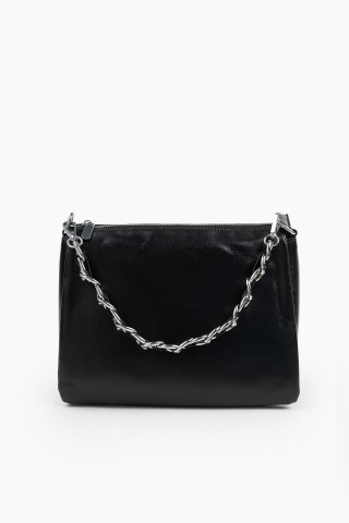 Кросс-боди черный глянец