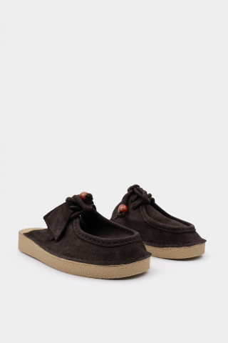 Мюли из натуральной замши 