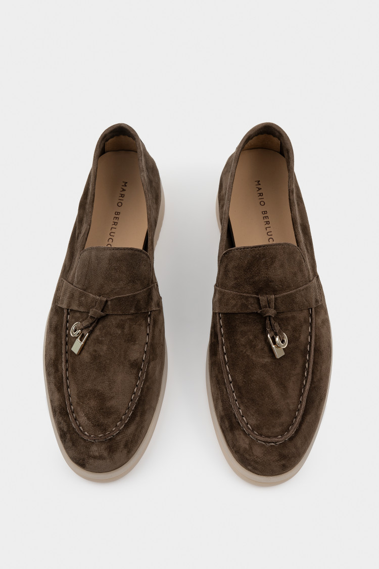 Лоферы из натуральной замши 