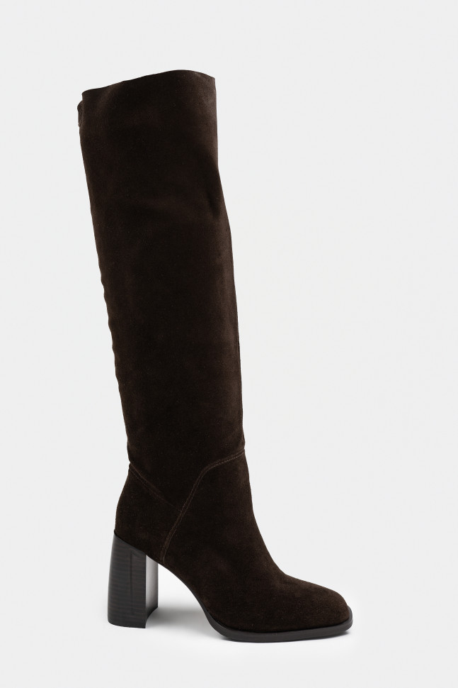 Сапоги из натуральной замши