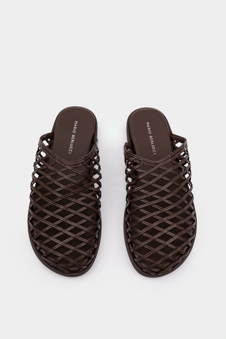 Мюли из натуральной кожи 