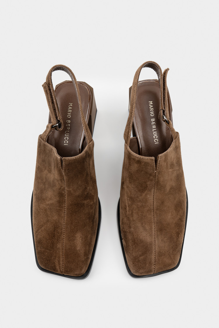 Босоножки из натуральной замши 