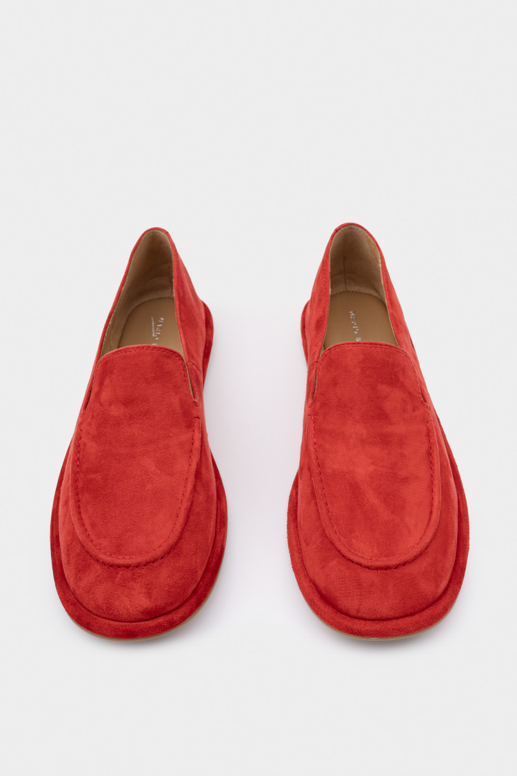 Лоферы из натуральной замши