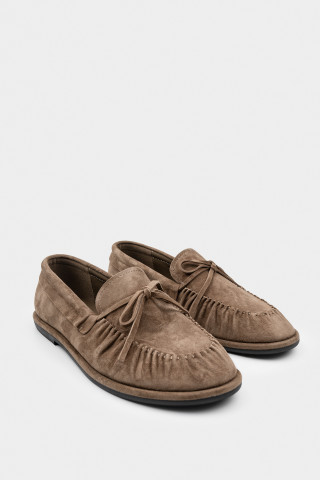 Лоферы из натуральной замши 