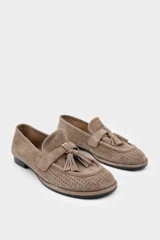 Лоферы из натуральной замши 