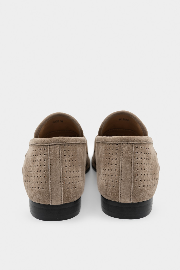 Лоферы из натуральной замши 