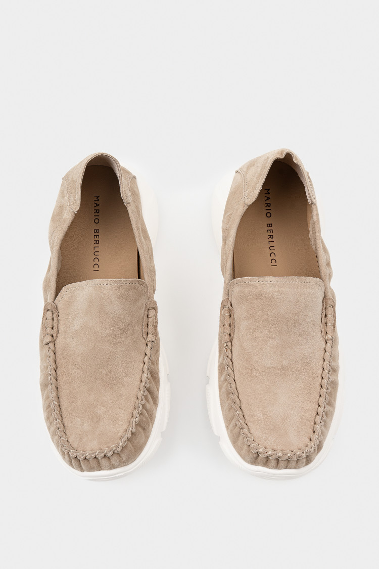 Мокасины из натуральной замши