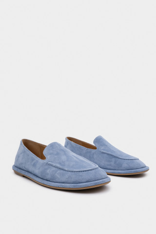 Лоферы из натуральной замши