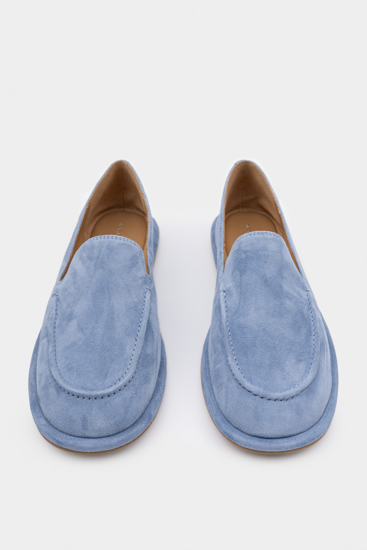 Лоферы из натуральной замши