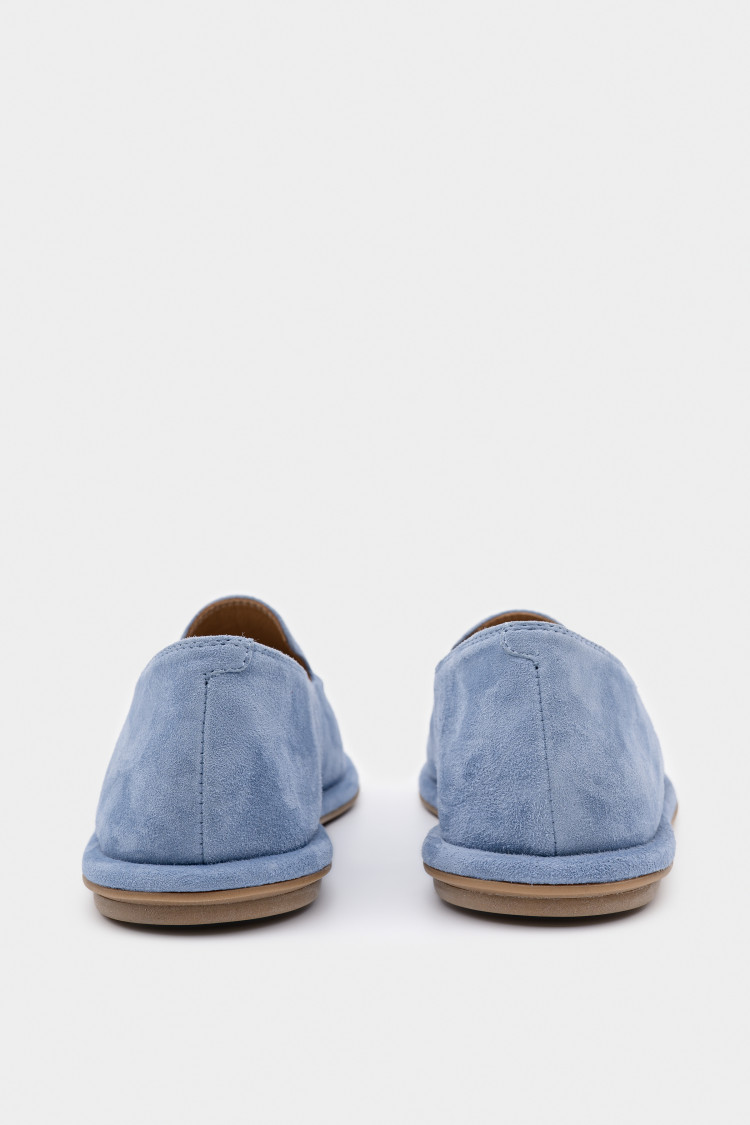 Лоферы из натуральной замши