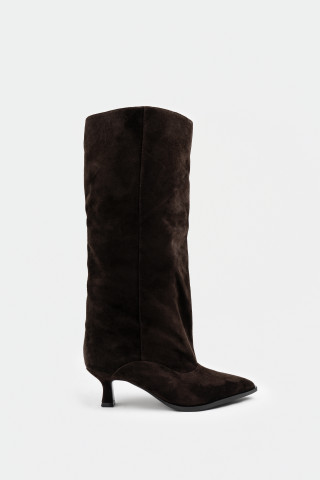 Сапоги из натуральной замши