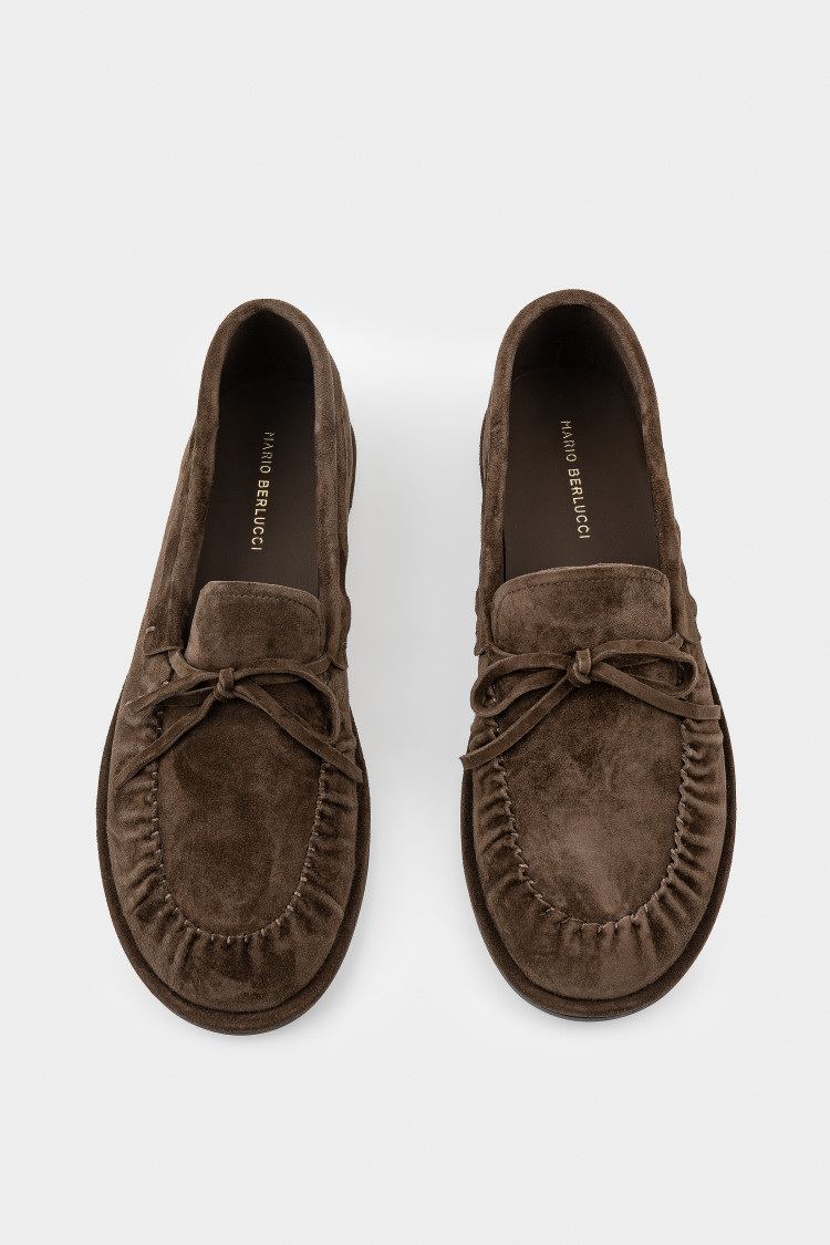 Лоферы из натуральной замши 