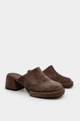 Сабо из натуральной замши 