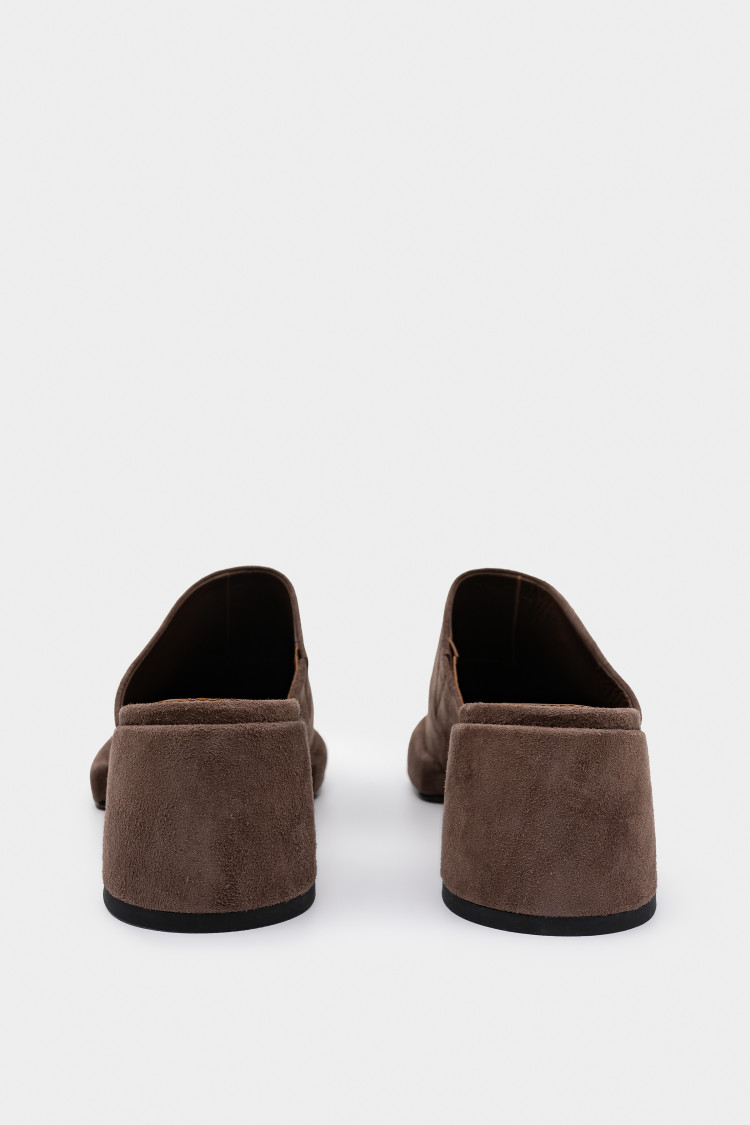 Сабо из натуральной замши 