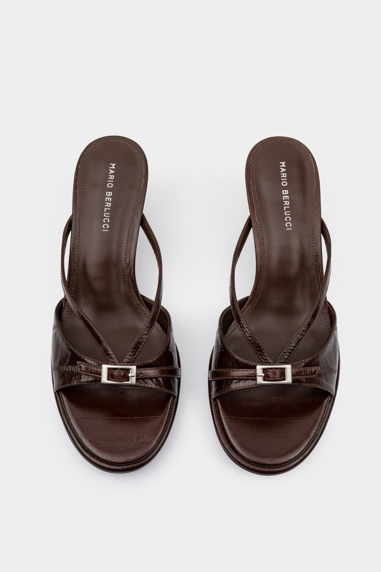 Сабо из натуральной кожи 