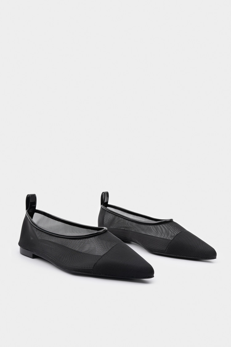 Балетки из текстиля