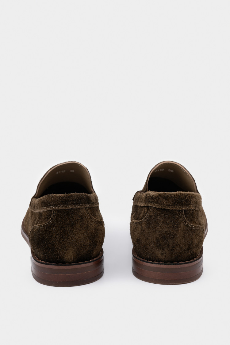 Лоферы из натуральной замши