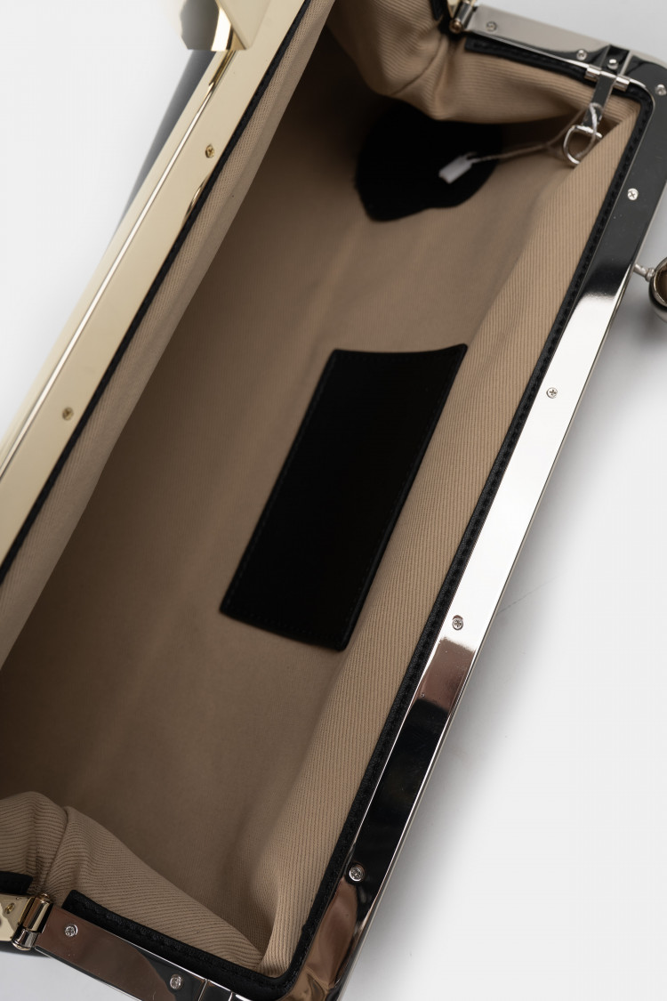 Клатч черный жемчуг