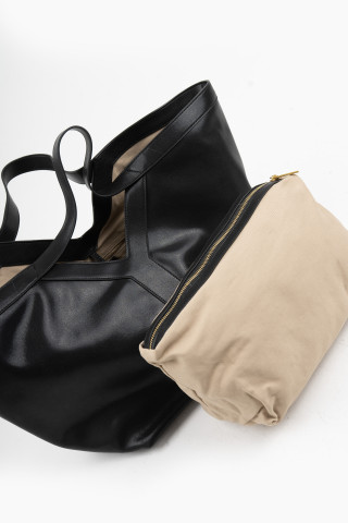 Шоппер черный жемчуг