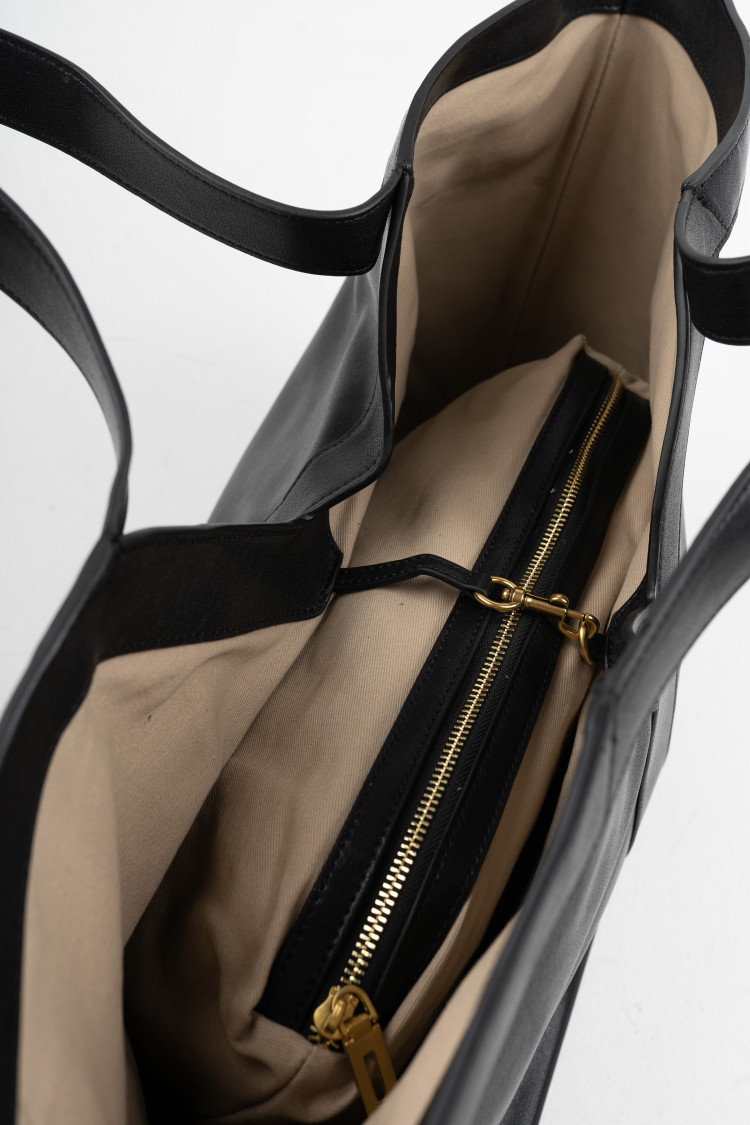 Шоппер черный жемчуг