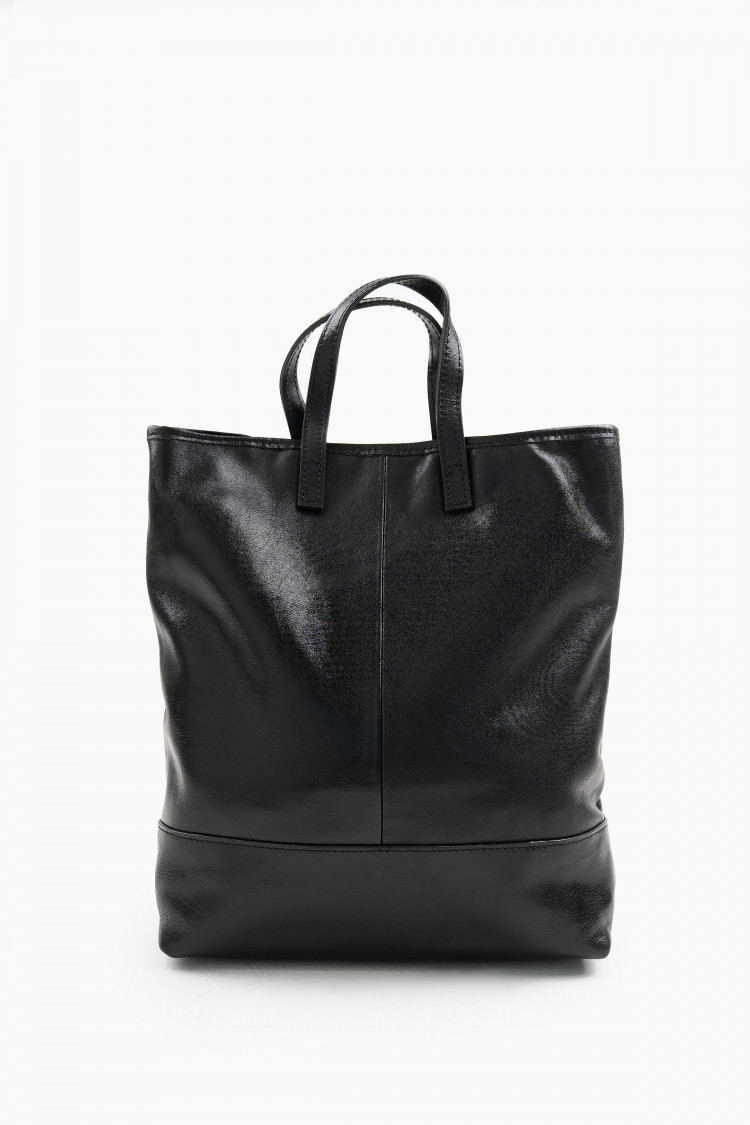 Шоппер черный глянец