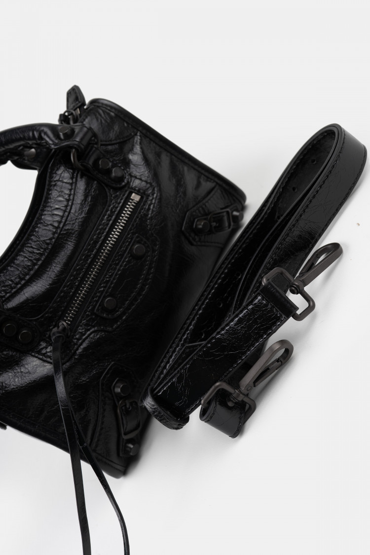 Кросс-боди черный глянец