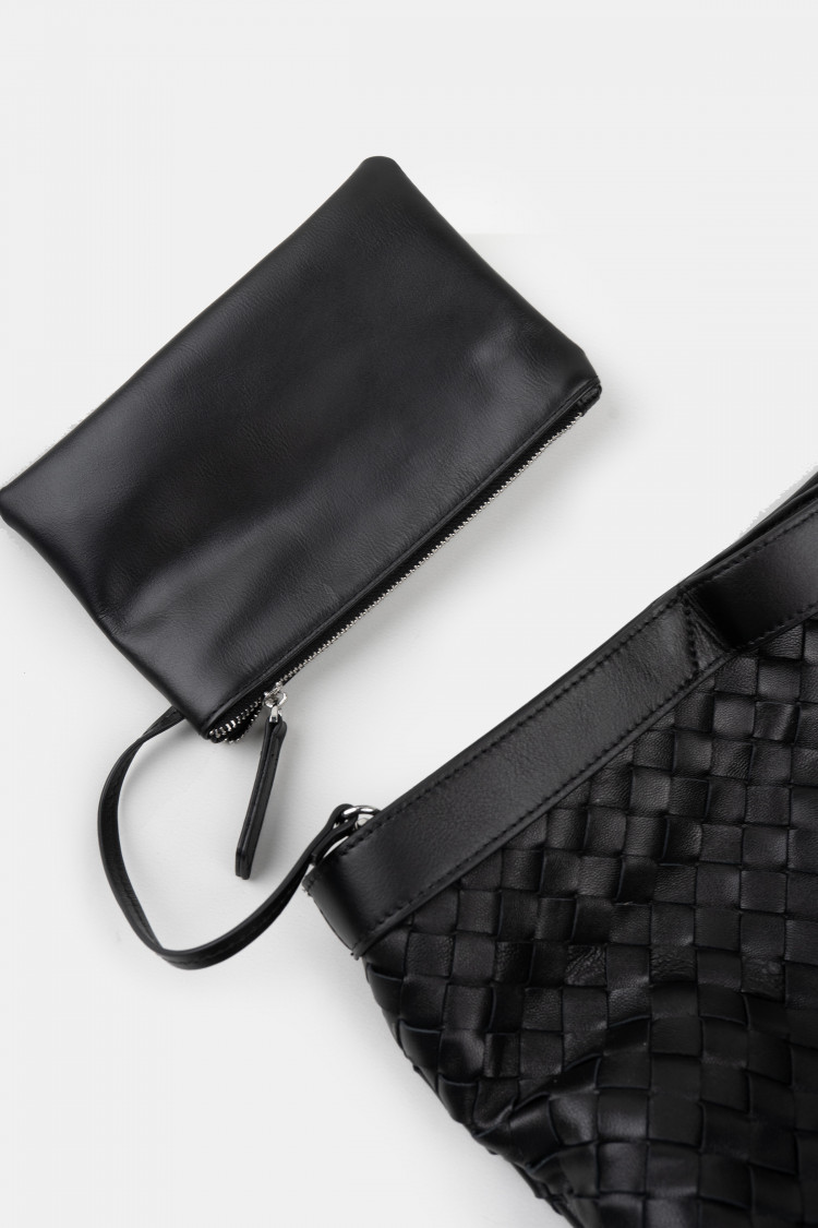 Шоппер черный жемчуг