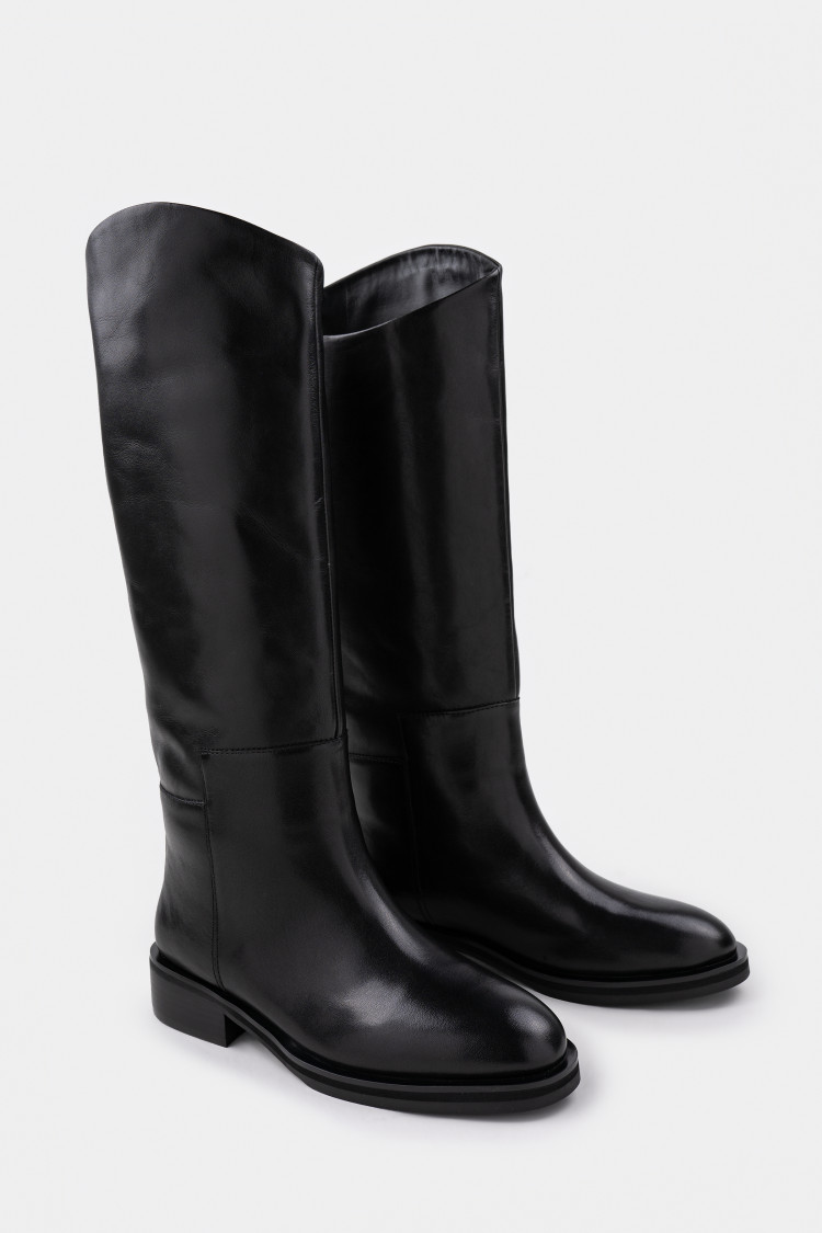 Жокейские сапоги из натуральной кожи